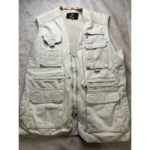 Orvis Fishing Vest Mens Large Utility Multi-Pocket Mesh Lining Zip Front